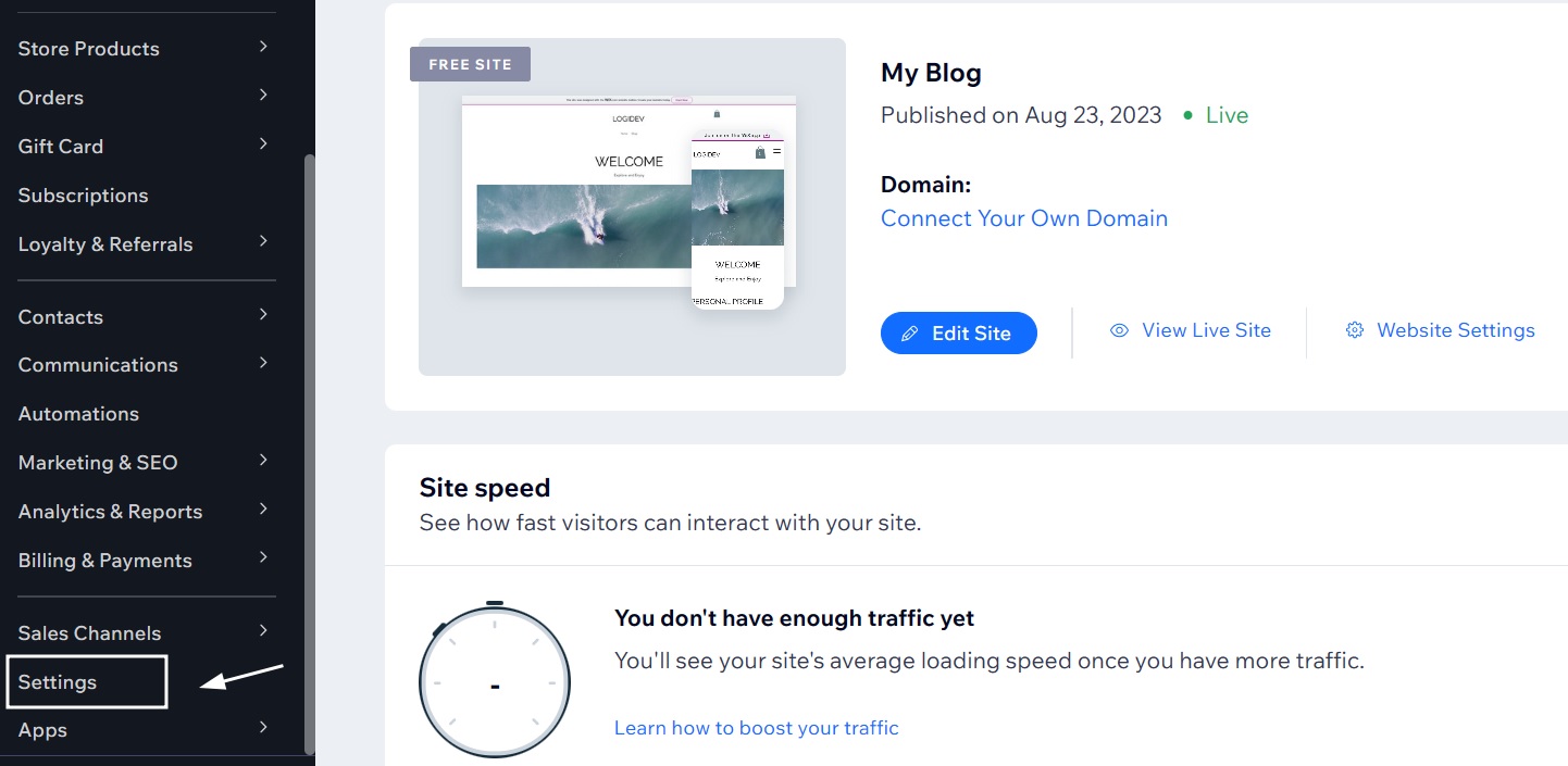 how to unpublish a wix site